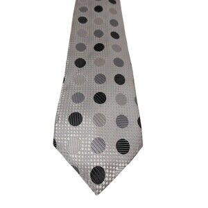 Emilio Ponti Polka Dot Pattern 100% Silk Men’s Neck Tie